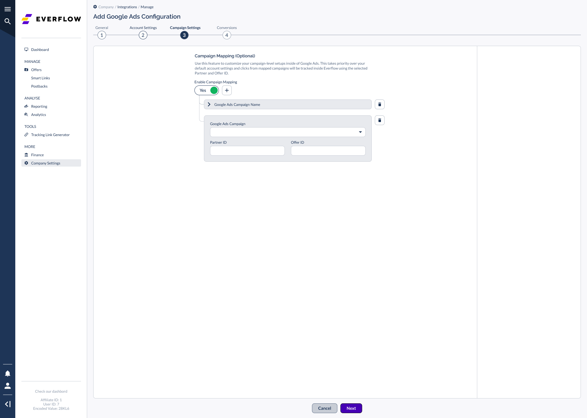 Google Ads Campaign Settings